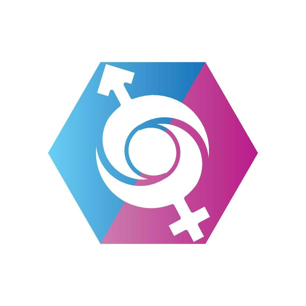 gender illustration logo. vector