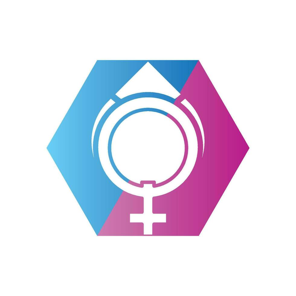 gender illustration logo. vector