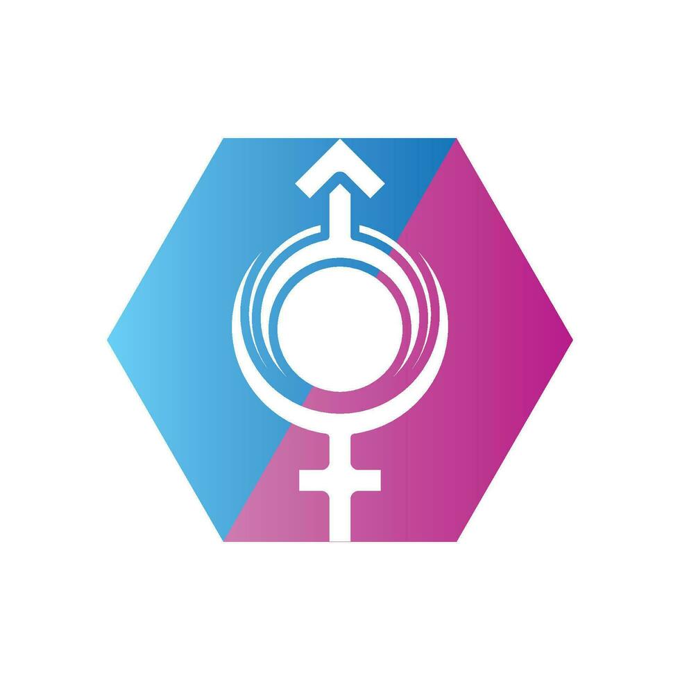 gender illustration logo. vector