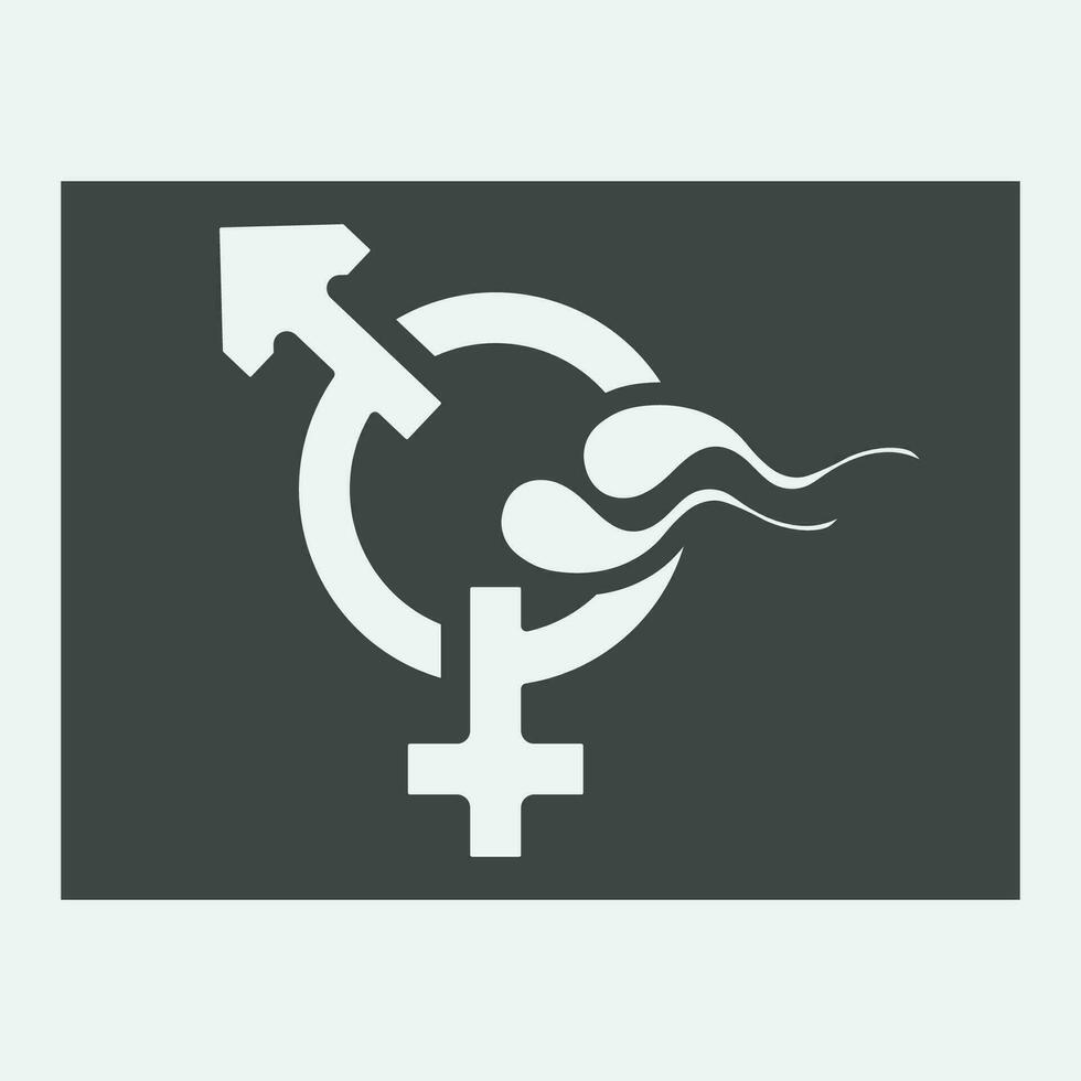 male and female gender logos vector