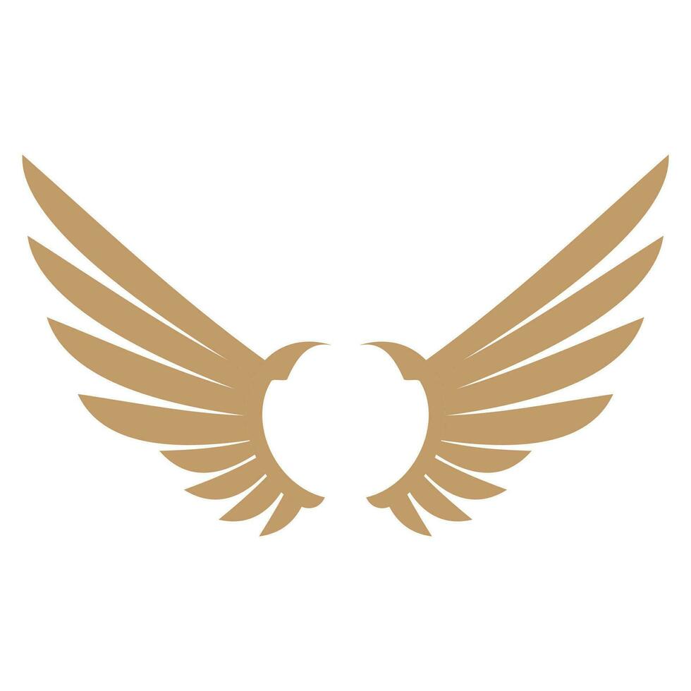 Bird wings illustration logo. vector