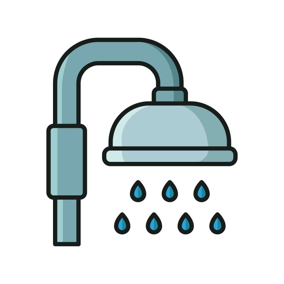 shower icon vector design template in white background