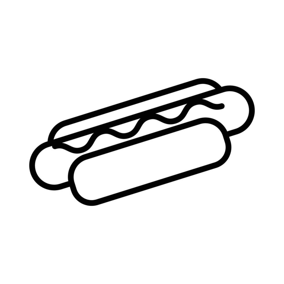 hot dog icon vector design template in white background