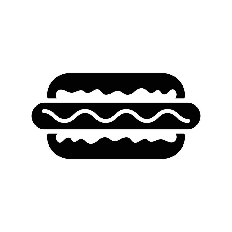 hot dog icon vector design template in white background