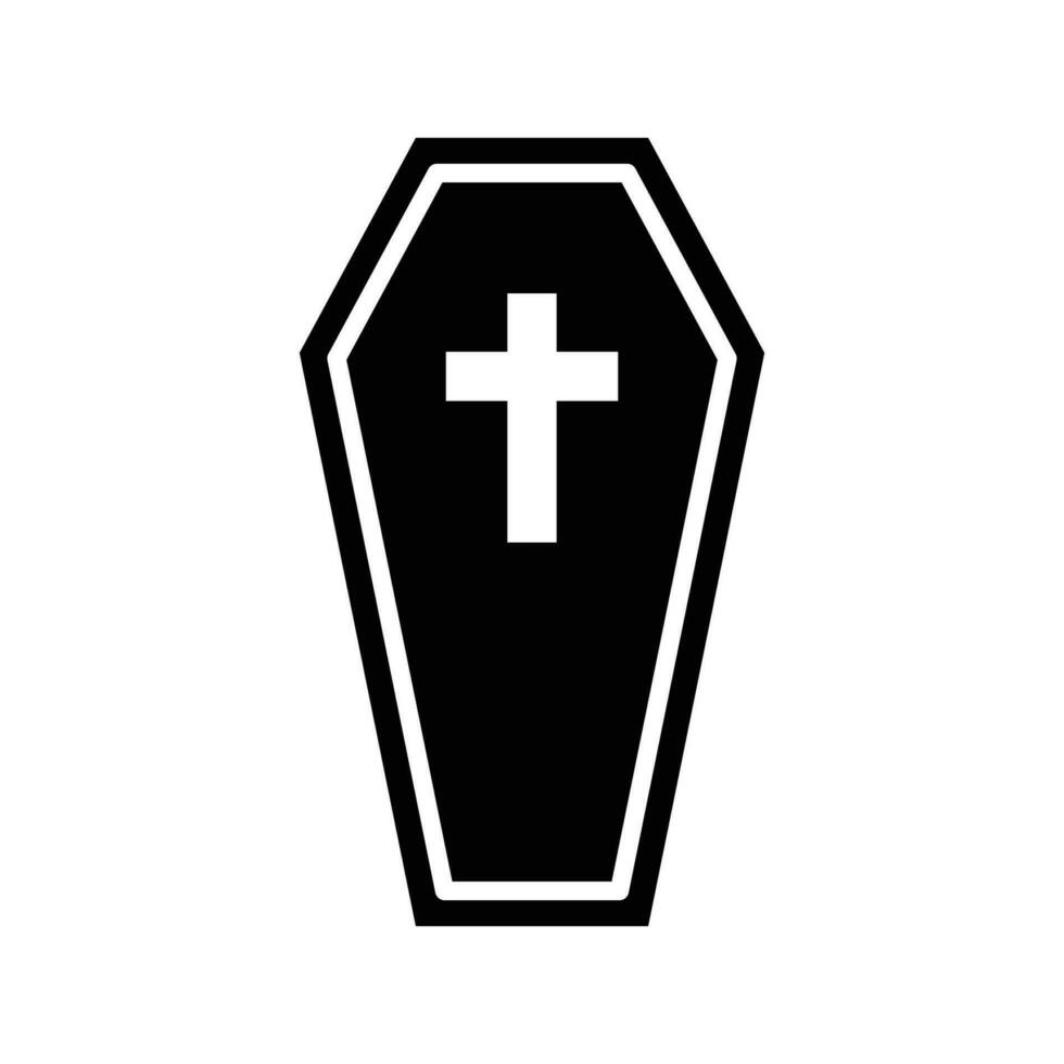 coffin icon vector design template
