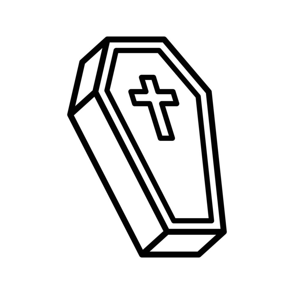 coffin icon vector design template