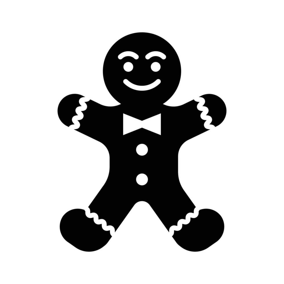 gingerbread icon vector design template in white background