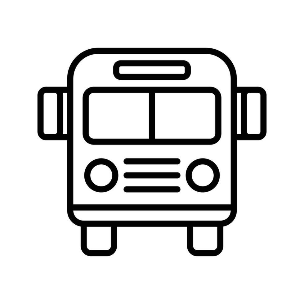 bus icon vector design template in white background