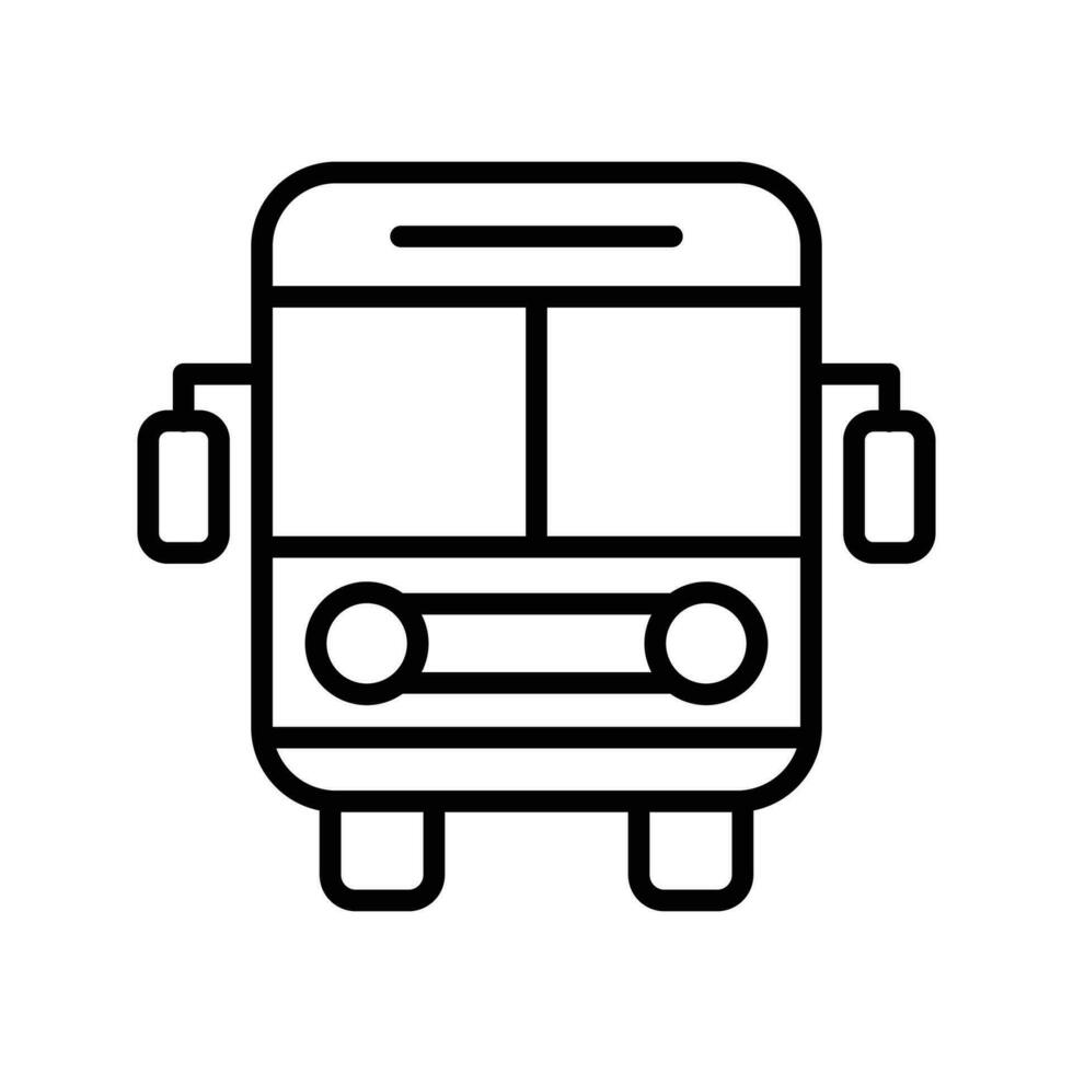 autobús icono vector diseño modelo en blanco antecedentes