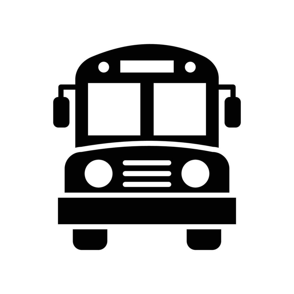 bus icon vector design template in white background