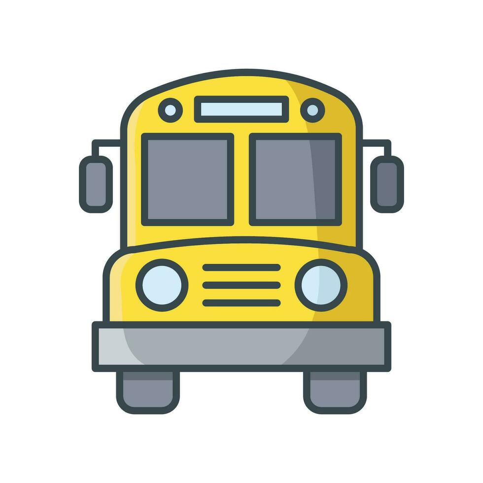 bus icon vector design template in white background