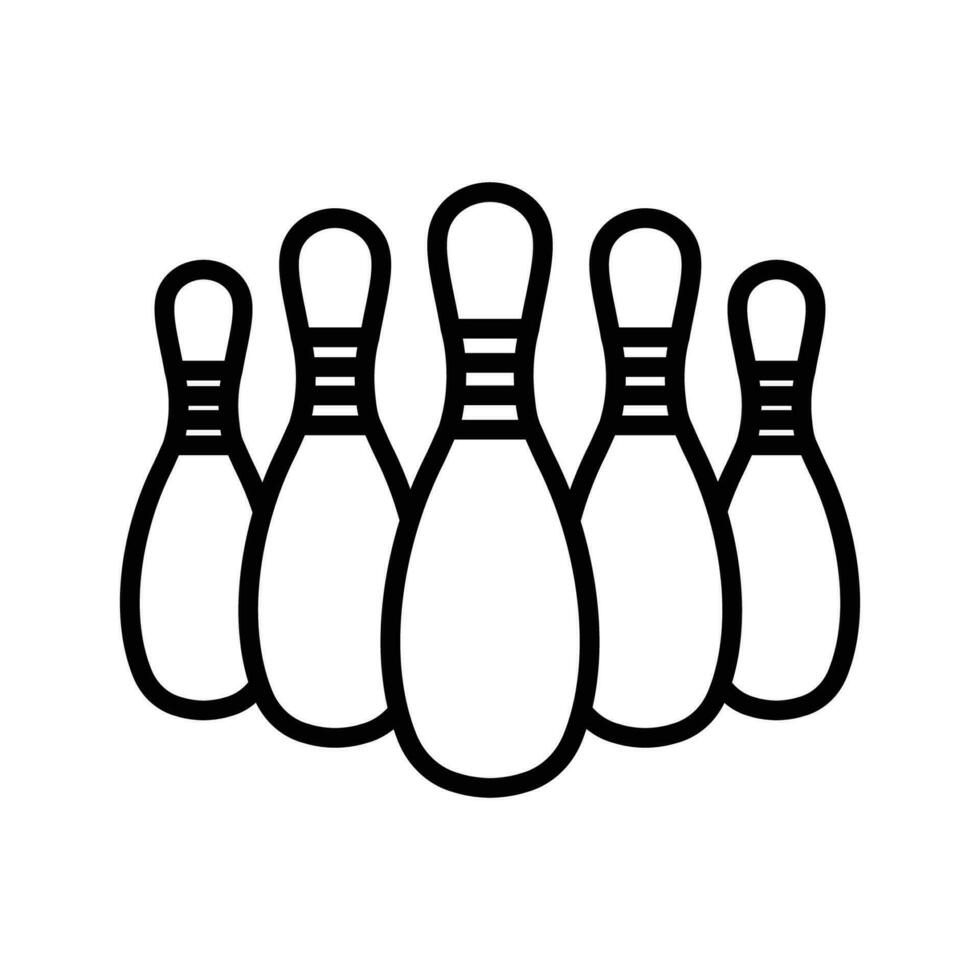 bowling icon vector design template in white background