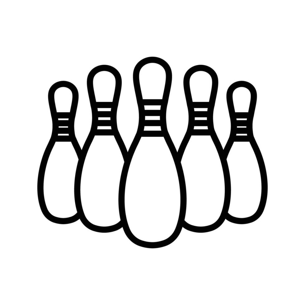 bowling icon vector design template in white background