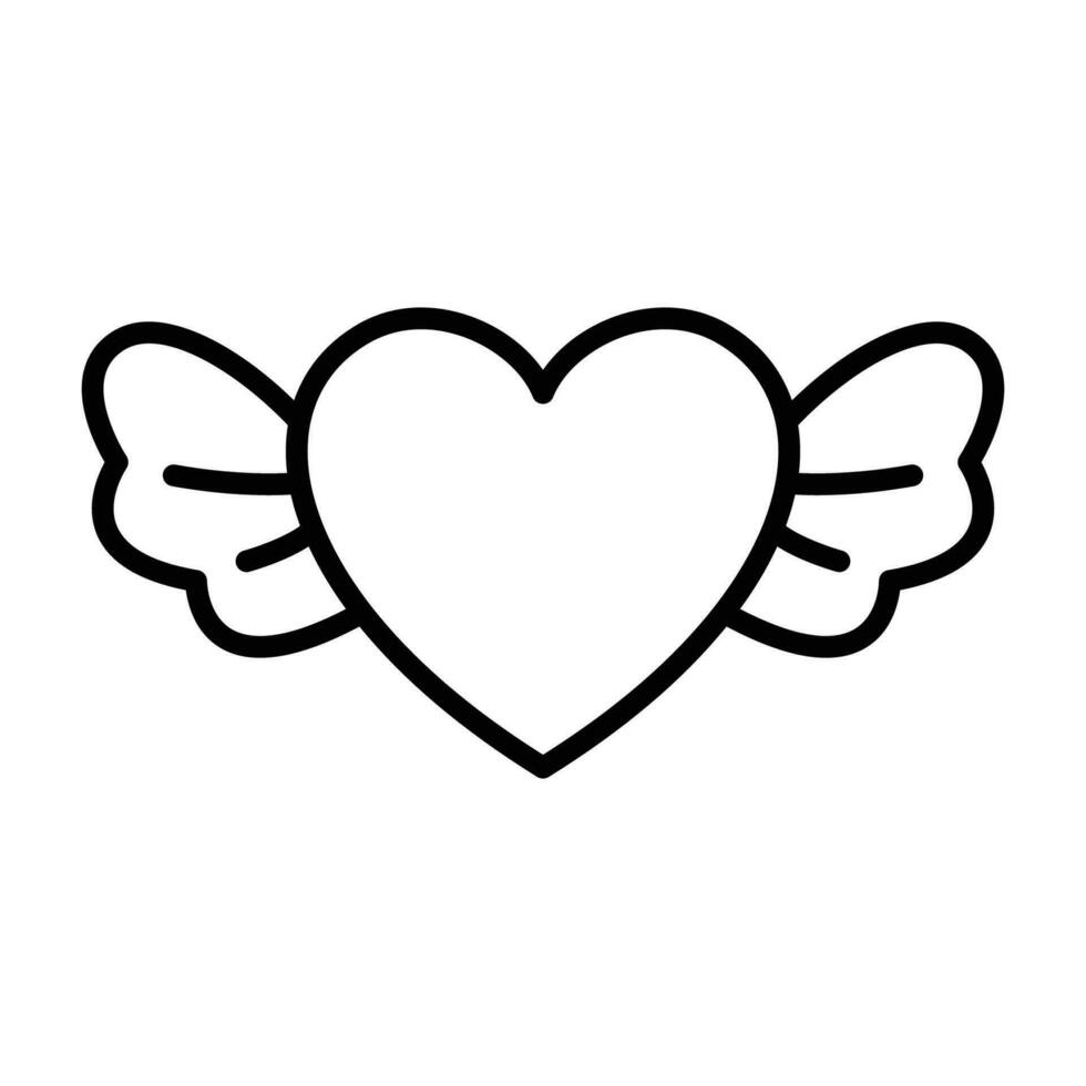 heart - valentine icon vector design template in white background