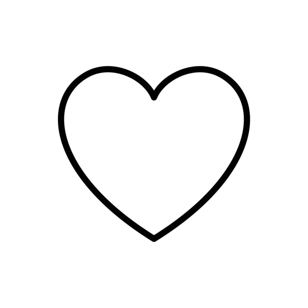 heart - valentine icon vector design template in white background
