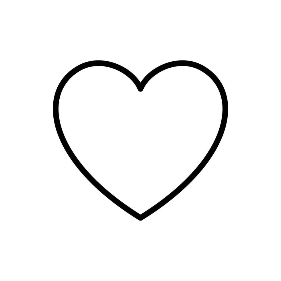 heart - valentine icon vector design template in white background