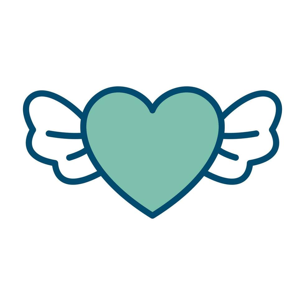 heart - valentine icon vector design template in white background