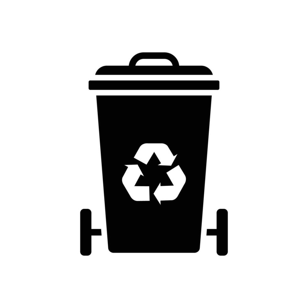 trash can icon vector design template in white background