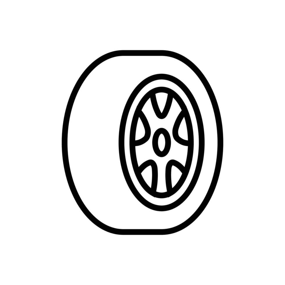 neumático icono vector diseño modelo en blanco antecedentes
