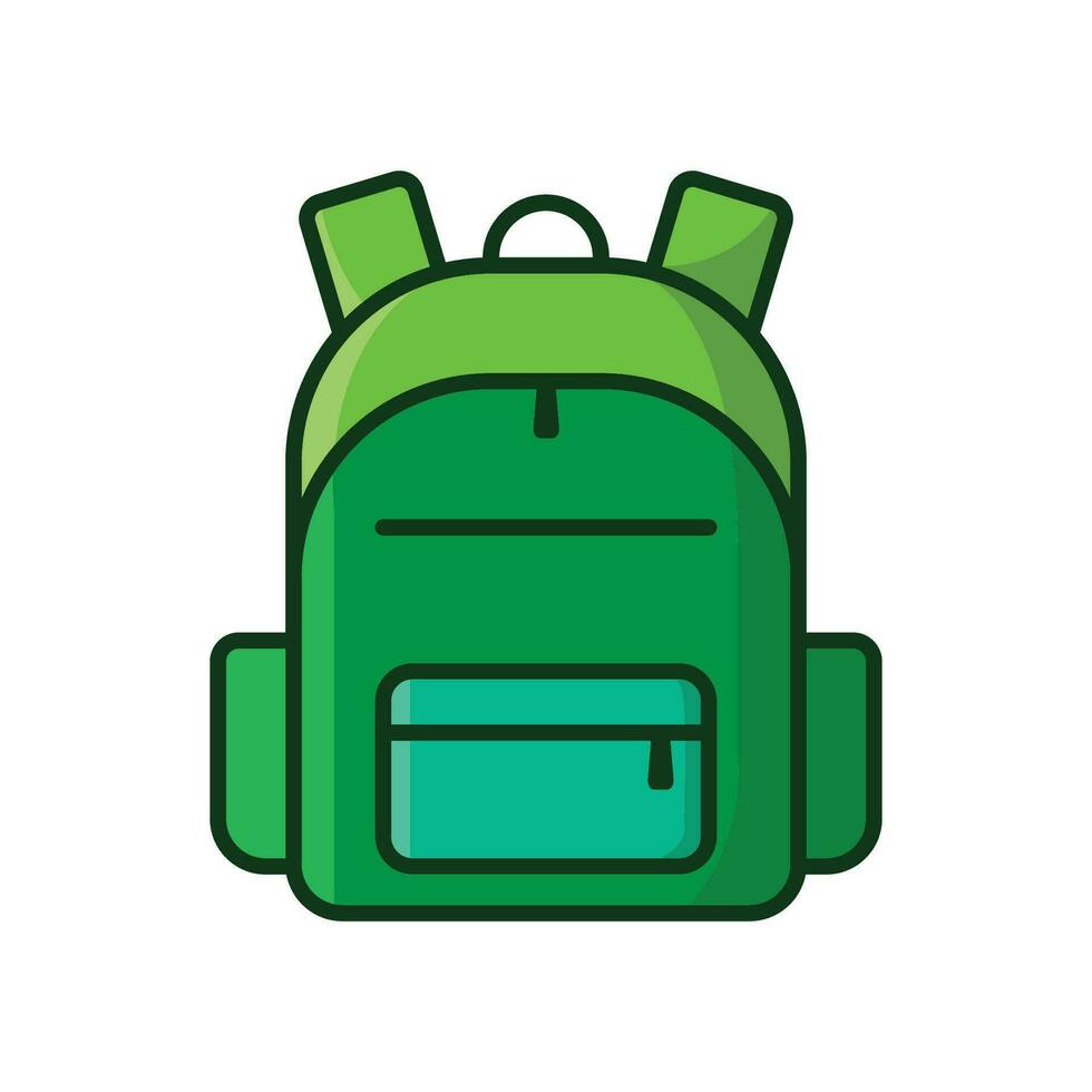 colegio bolso icono vector diseño modelo en blanco antecedentes