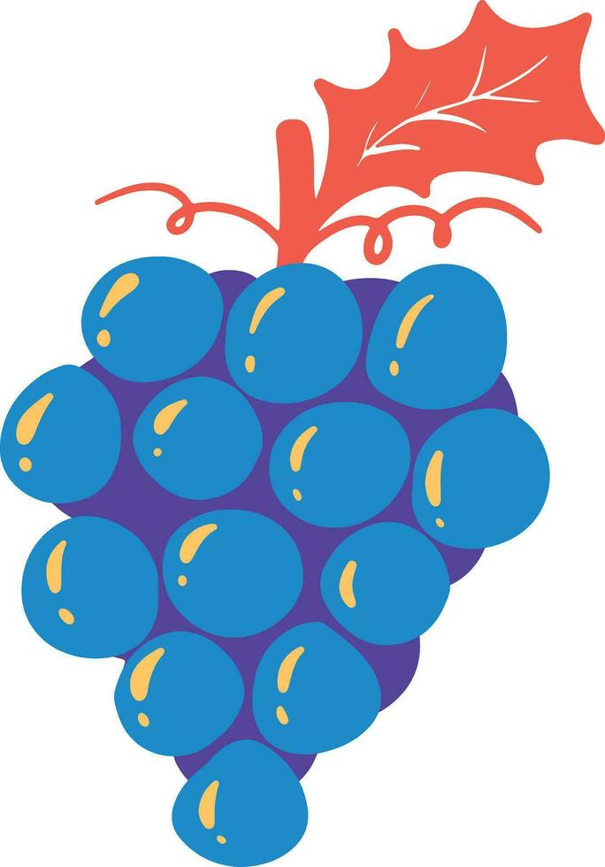 orgánico uvas ilustración vector