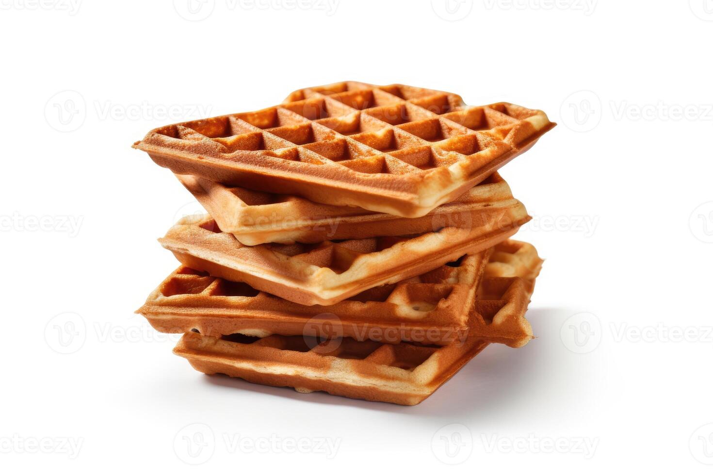 stock photo of waffles food photography studio light AI Generated