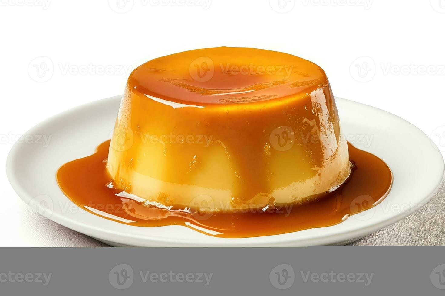 stock photo of french crme caramel food photography AI Generated