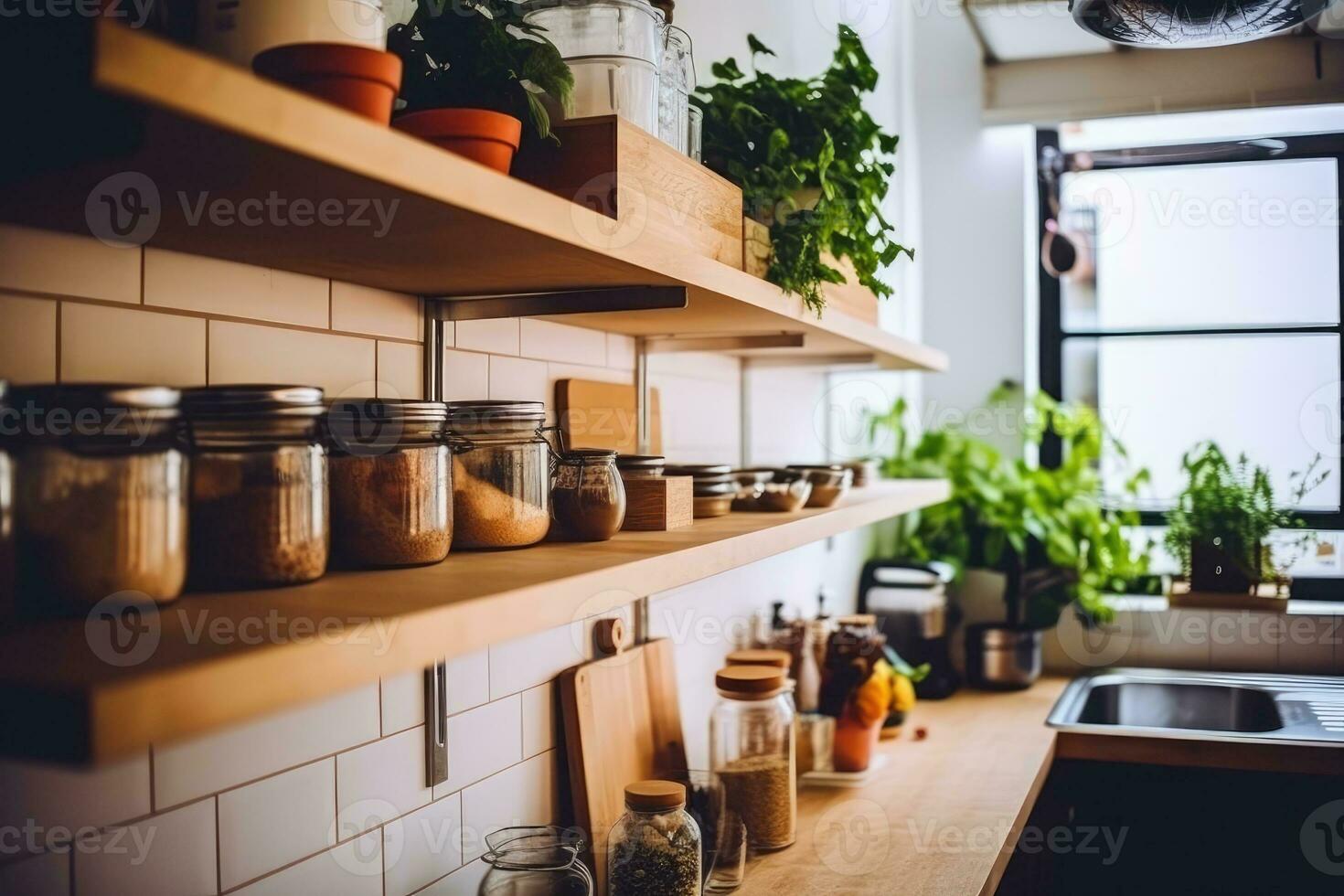 stock photo of inside kitchen AI Generated
