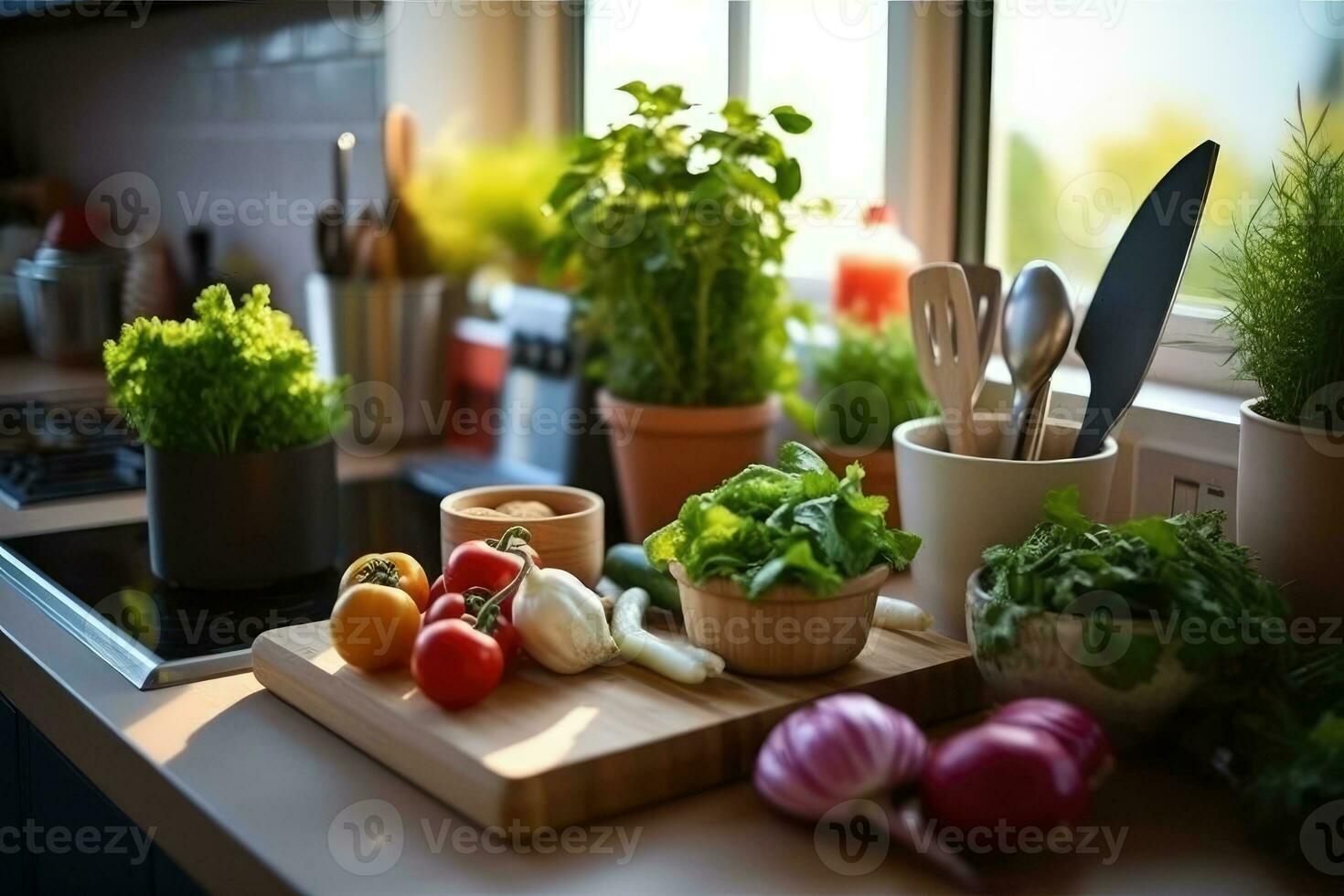 stock photo of inside kitchen AI Generated