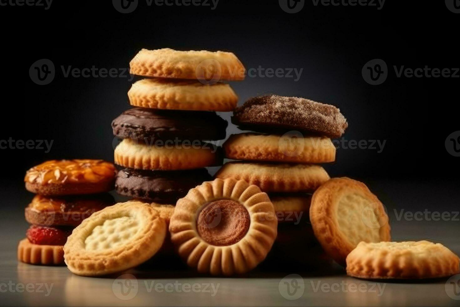valores foto de galleta comida fotografía ai generado