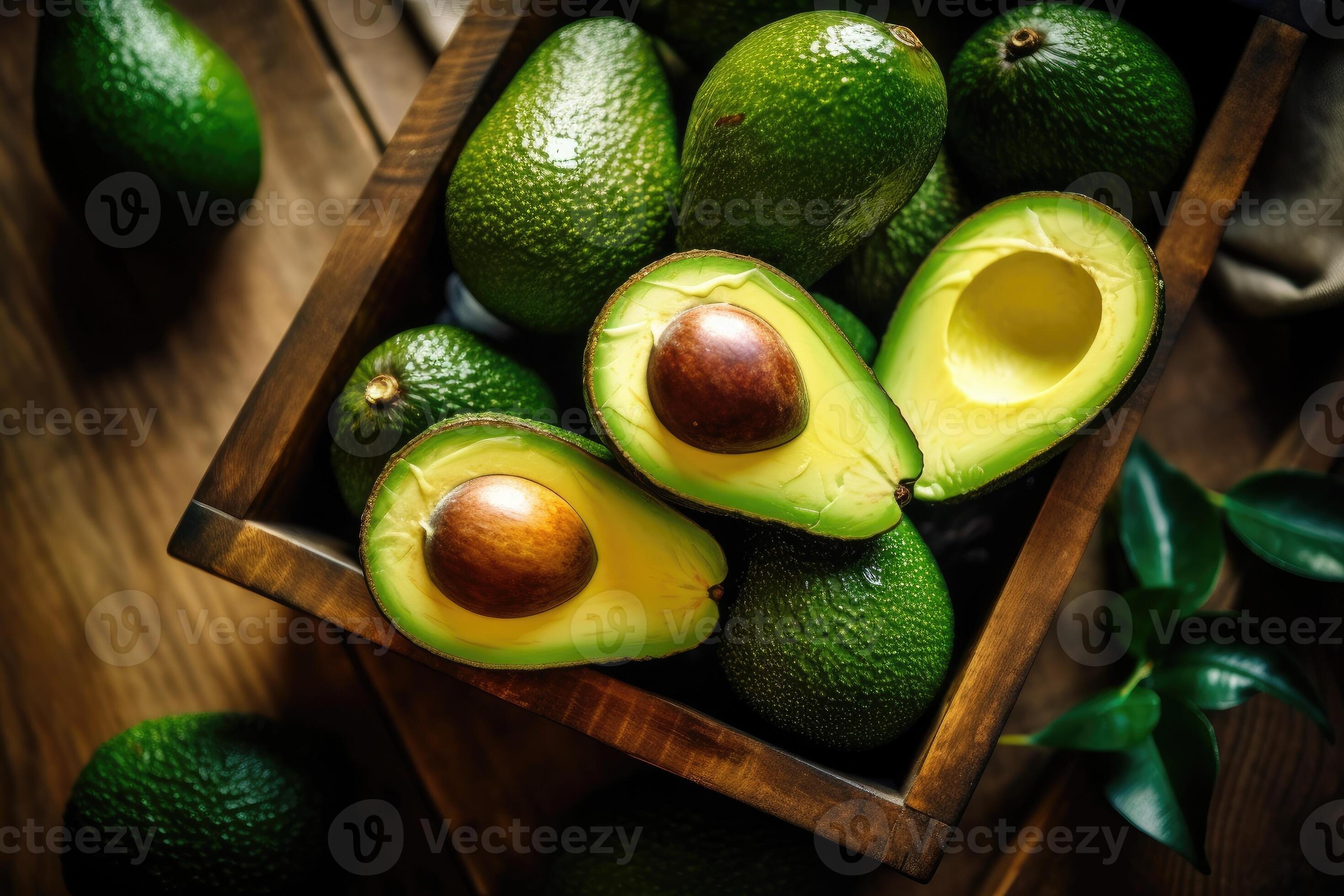 stock photo of avovado in kitchen table flat lay 26559103 Stock Photo ...