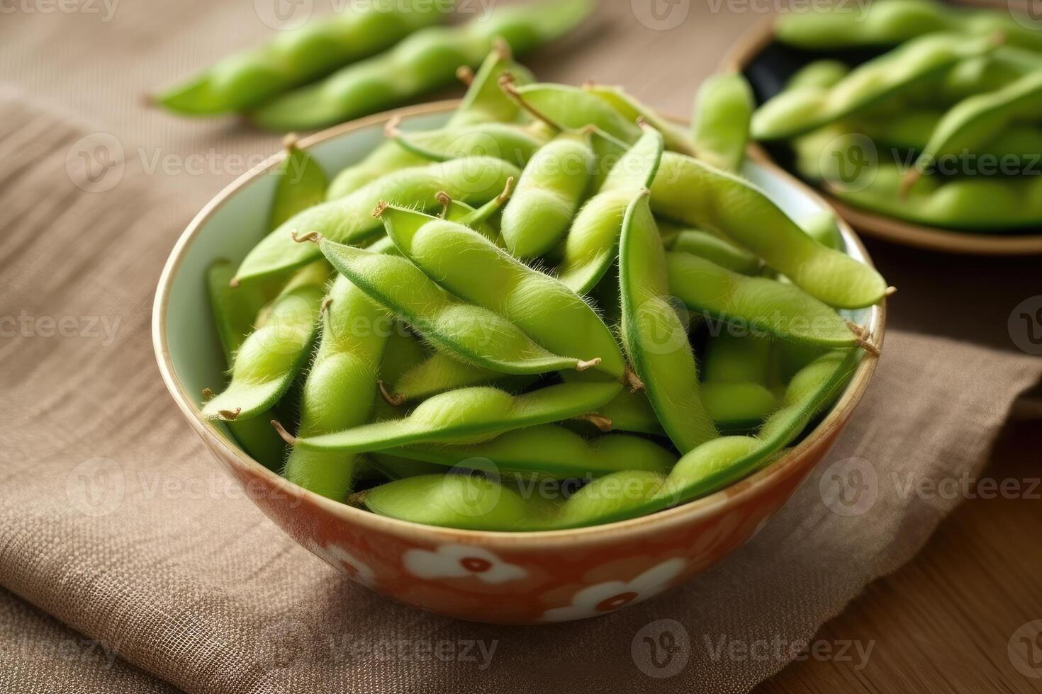 stock photo soybean and edamame japanese food in kitchen AI Generated