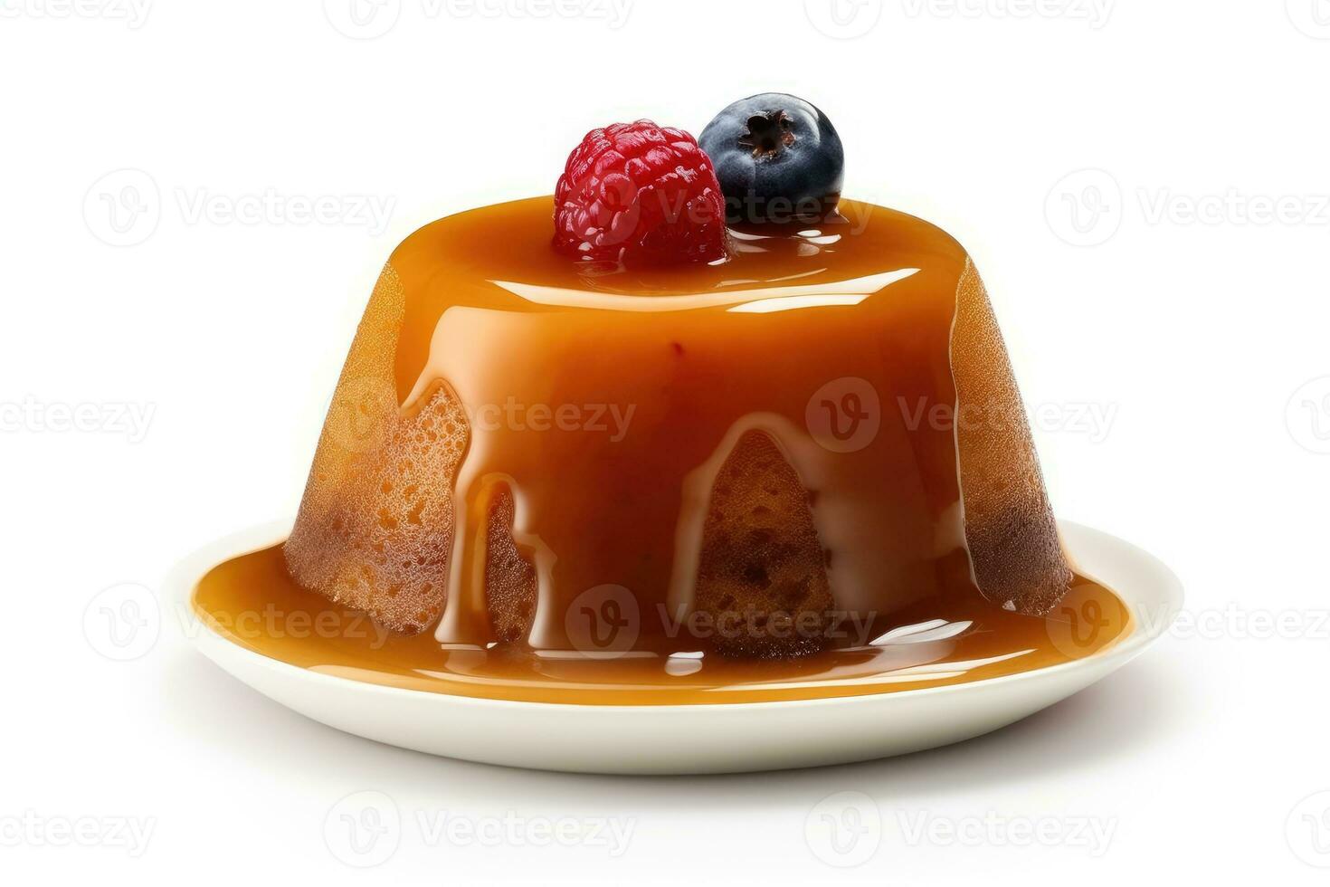 stock photo of pudding food photography studio light AI Generated