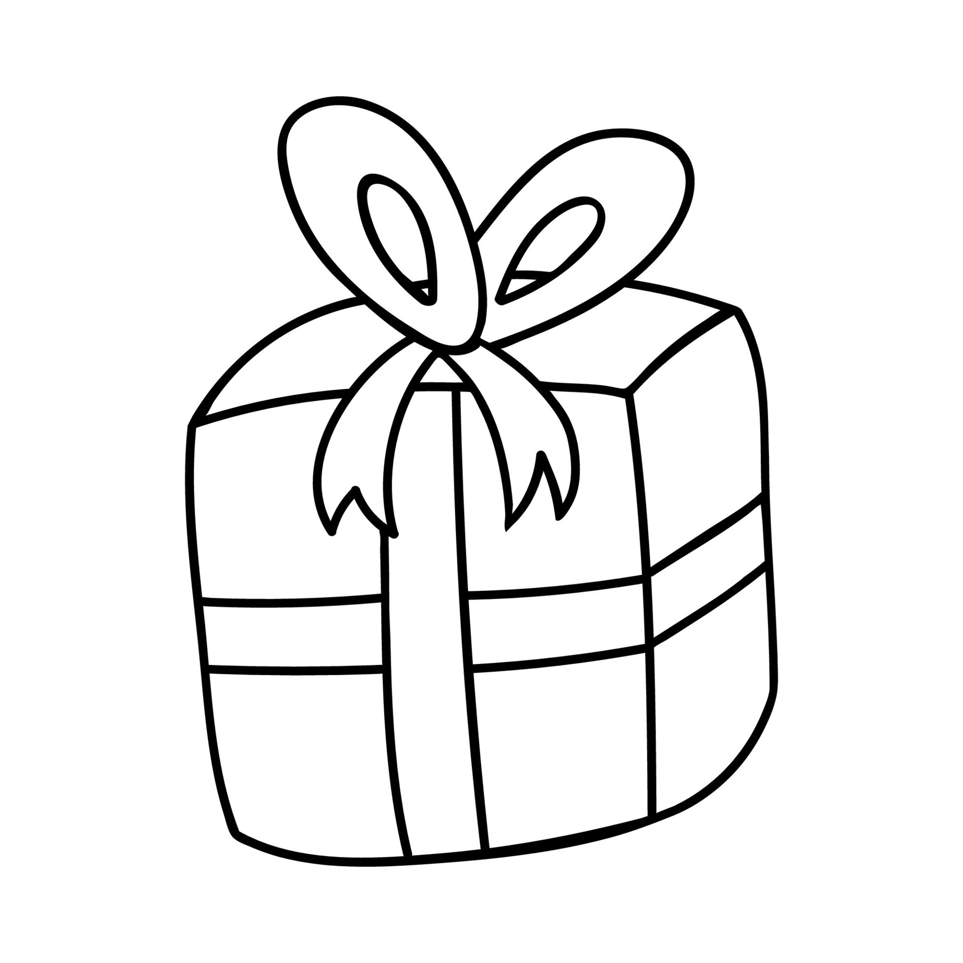 vector drawing in the style of doodle, cute gifts for christmas, birthday,  new year. a symbol of the holiday, boxes with gifts are tied with ribbons.  minimalistic design 9878916 Vector Art at