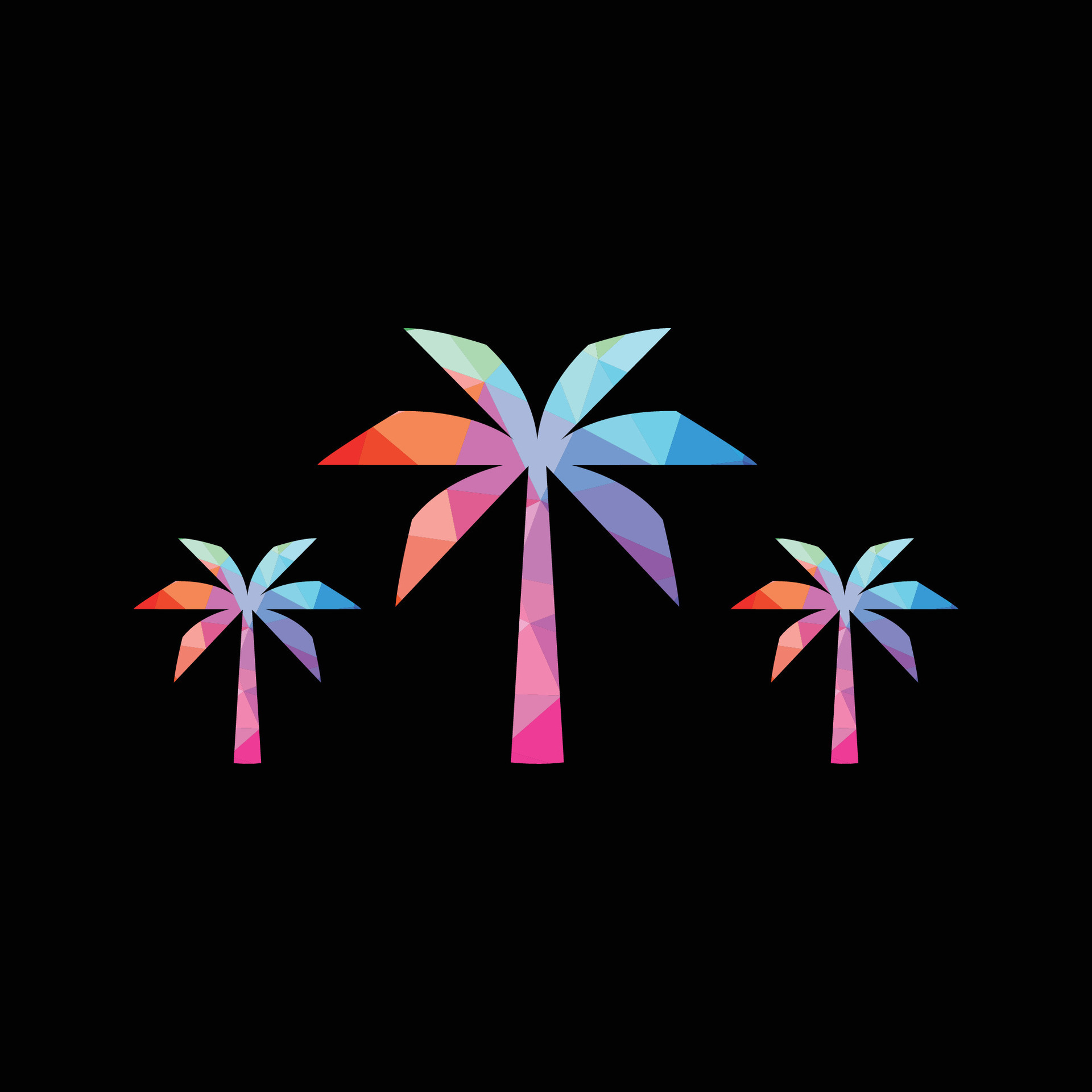 Geometric palm tree vector illustration. 26560302 Vector Art at Vecteezy