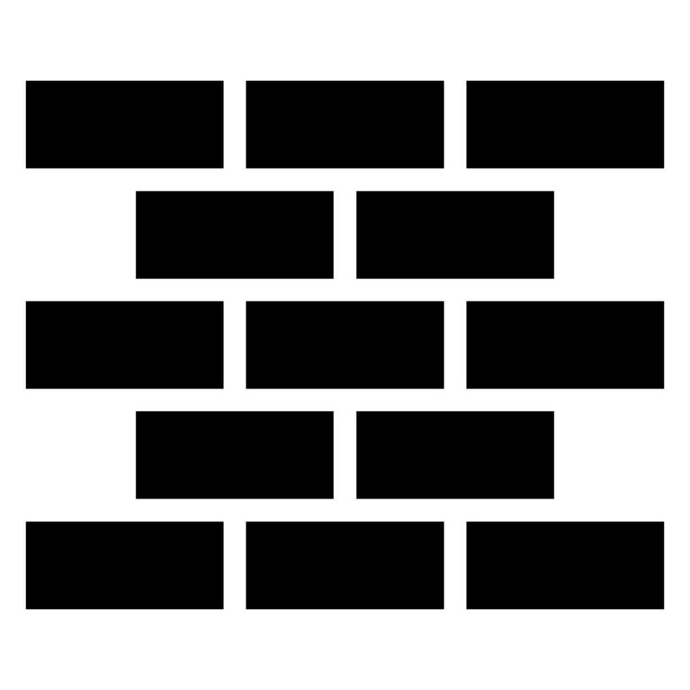 brickwork glyph icon vector