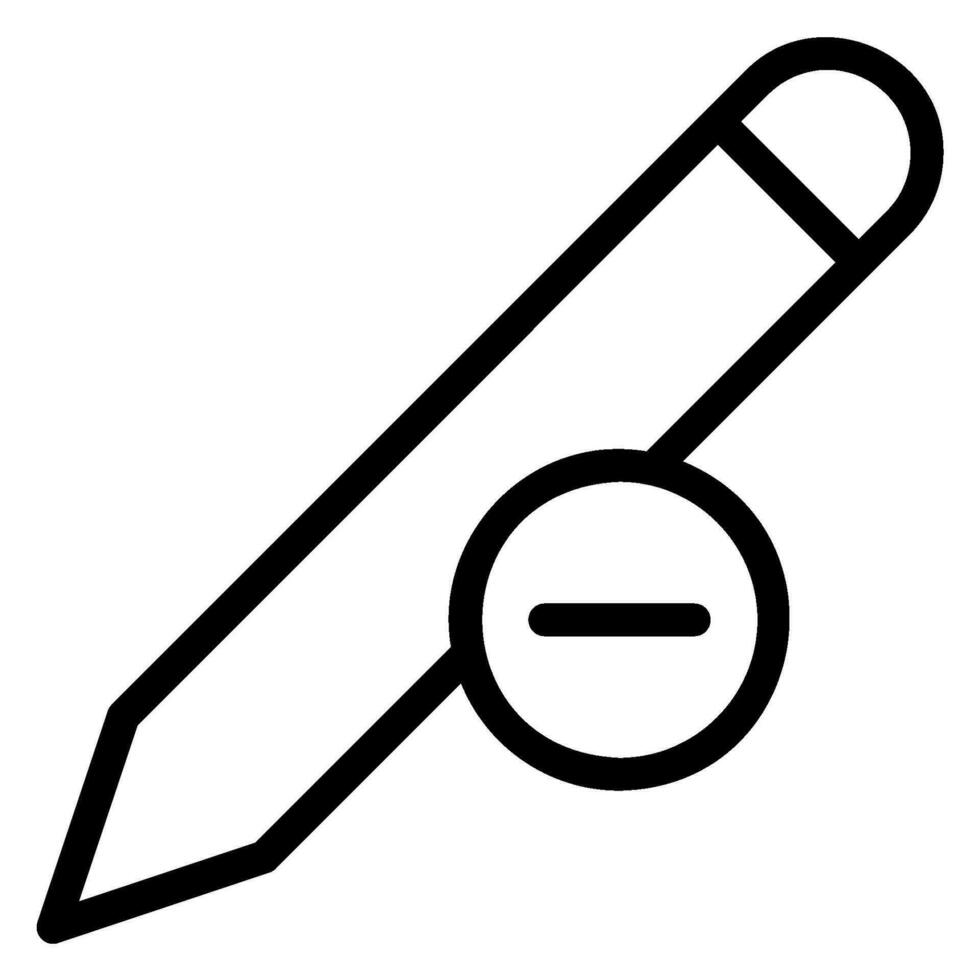 delete line icon vector