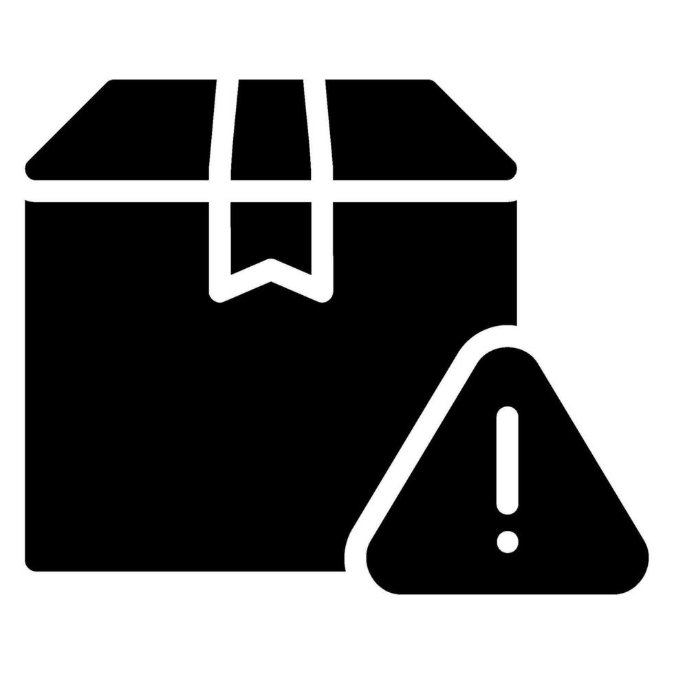 warning glyph icon vector