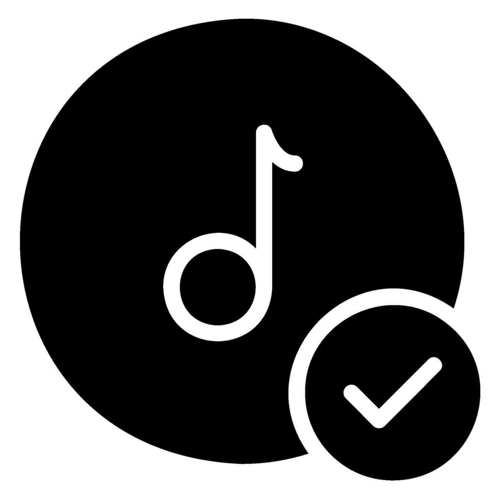 playlist glyph icon vector