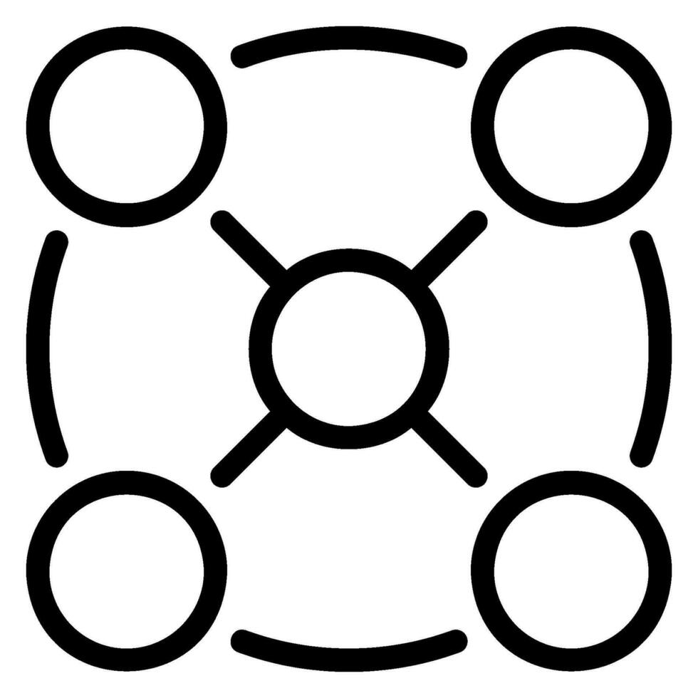 connection line icon vector