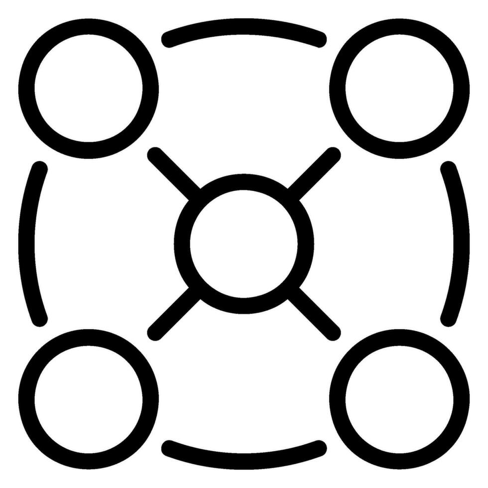 connection line icon vector