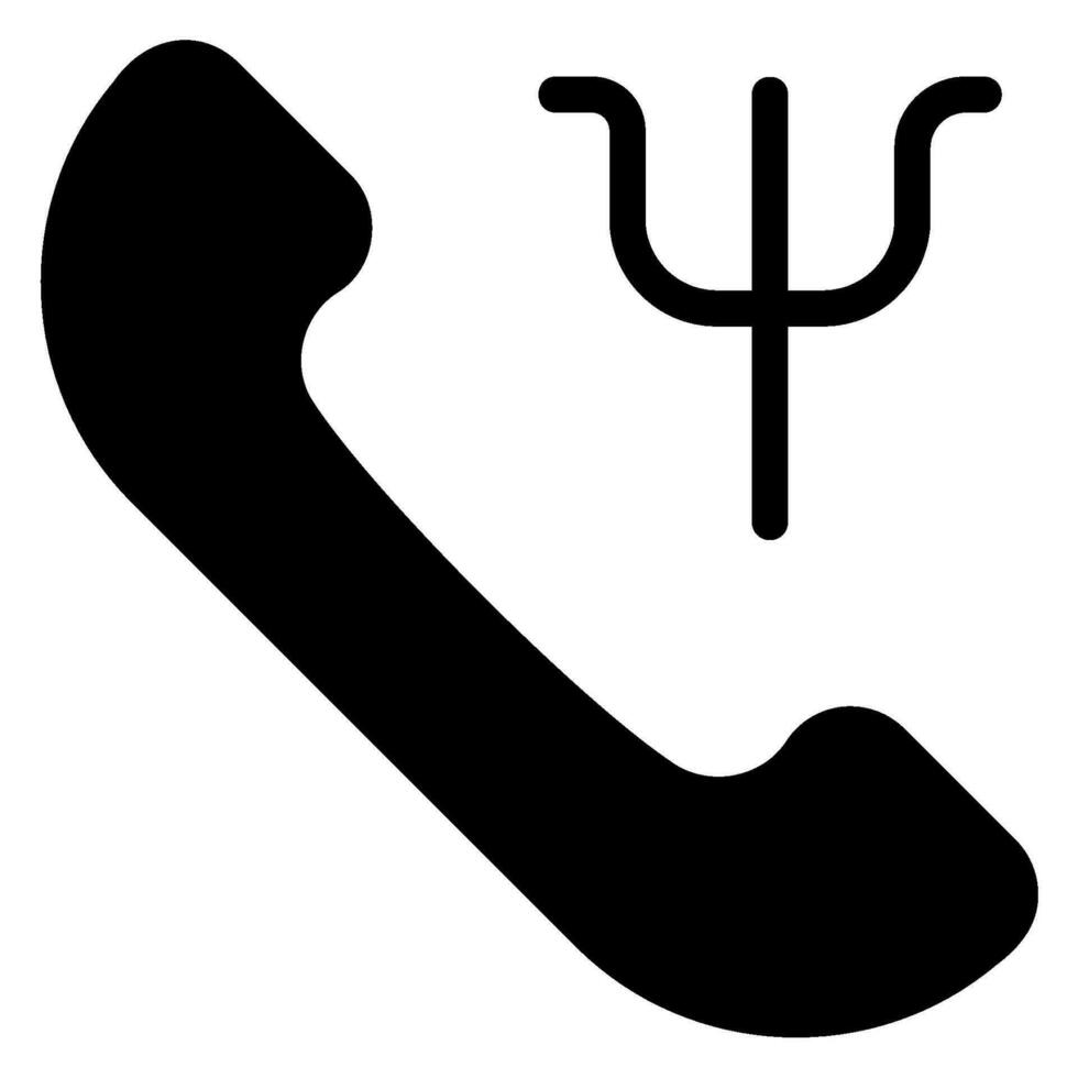 phone call glyph icon vector