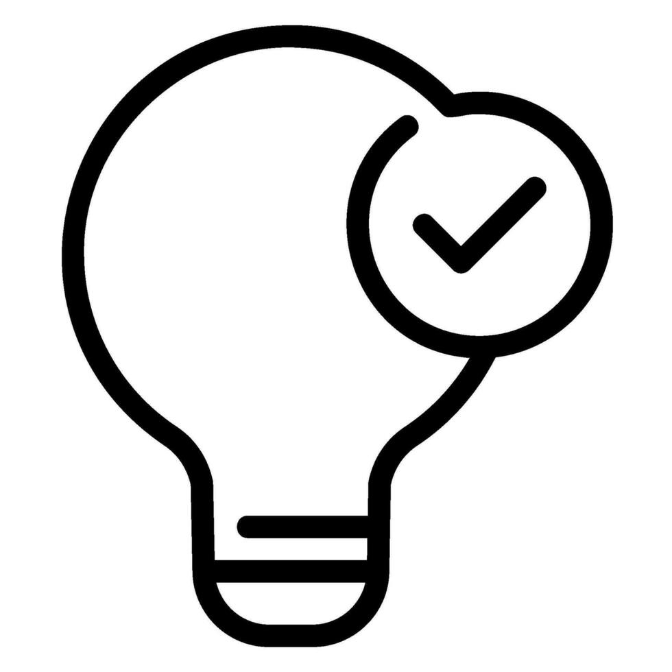 idea line icon vector