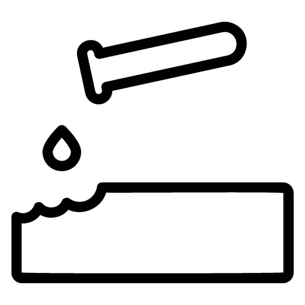 corrosive line icon vector