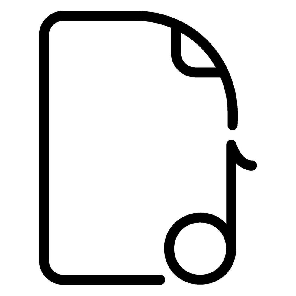 music line icon vector