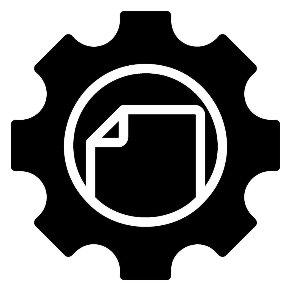 document glyph icon vector