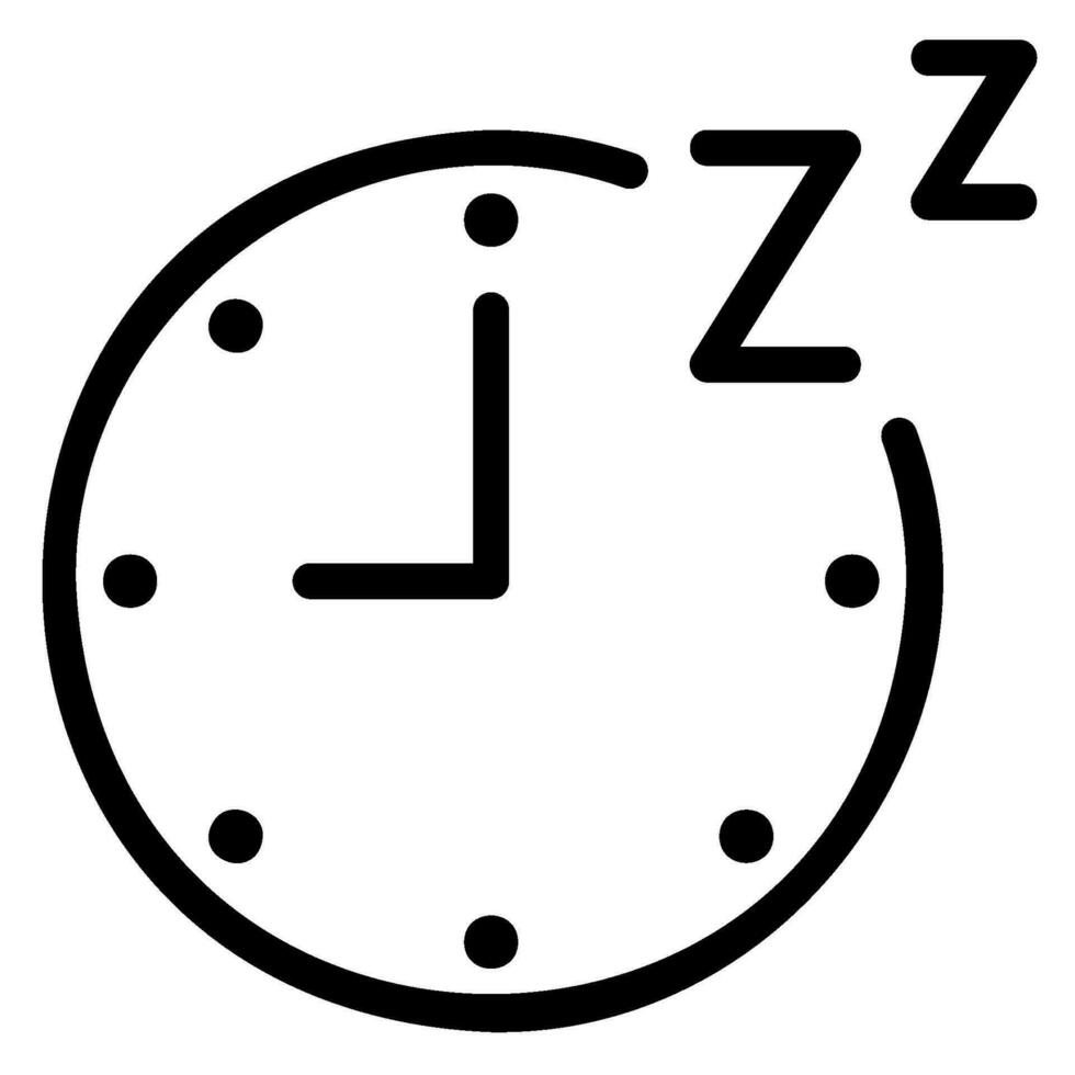 sleep line icon vector