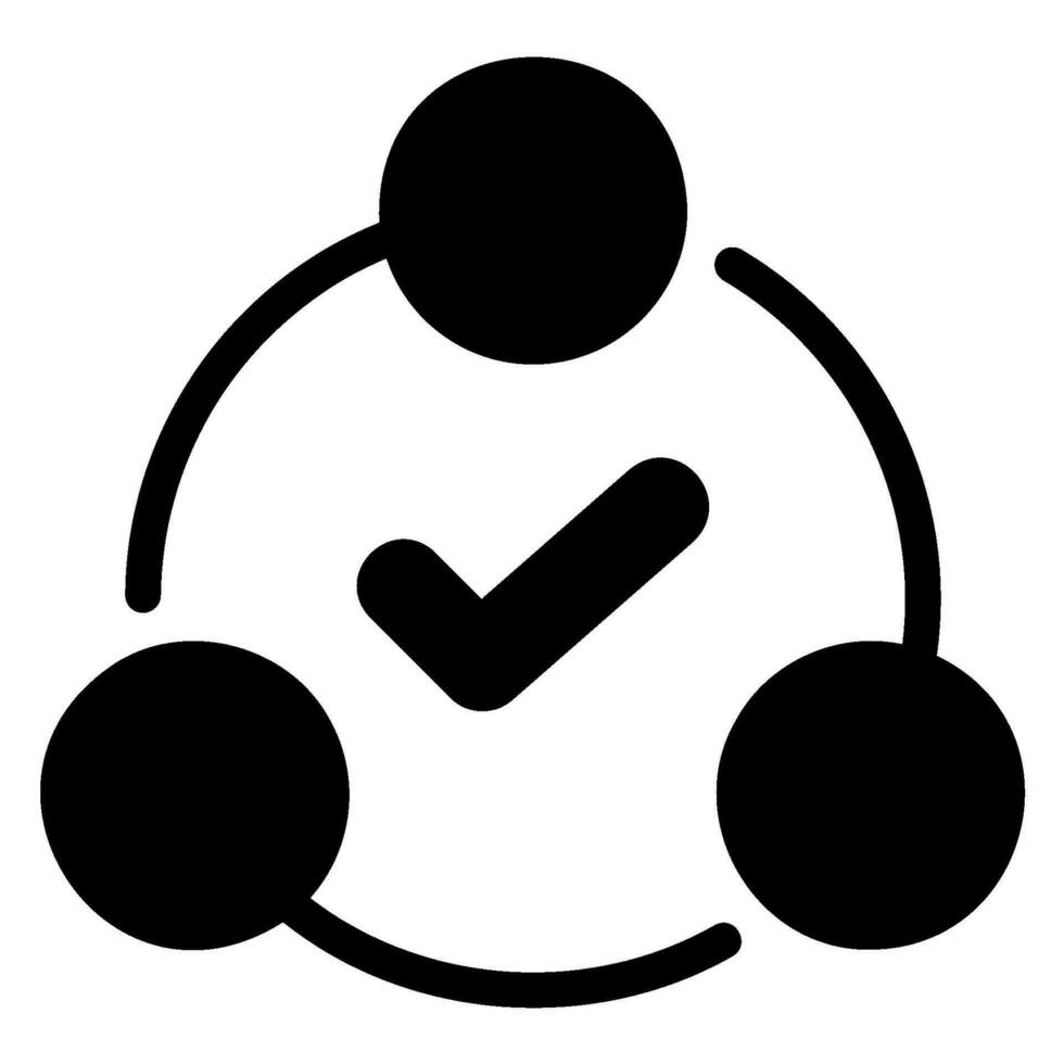 connect glyph icon vector