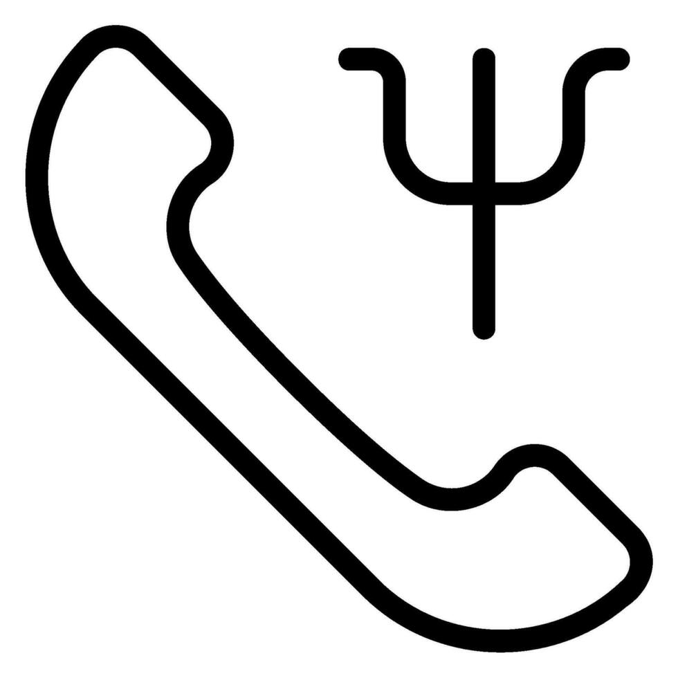 phone call line icon 26560952 Vector Art at Vecteezy