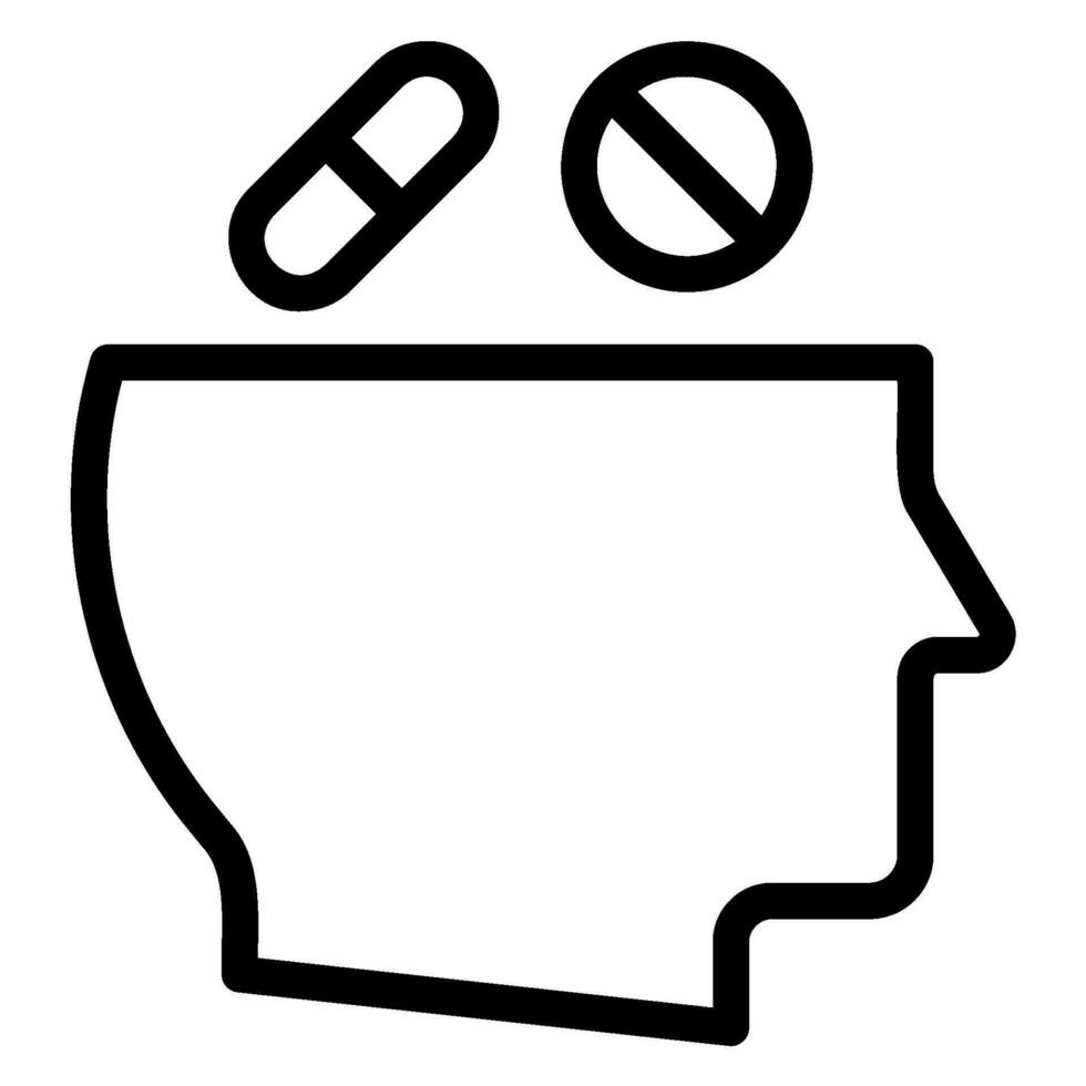 meds line icon vector